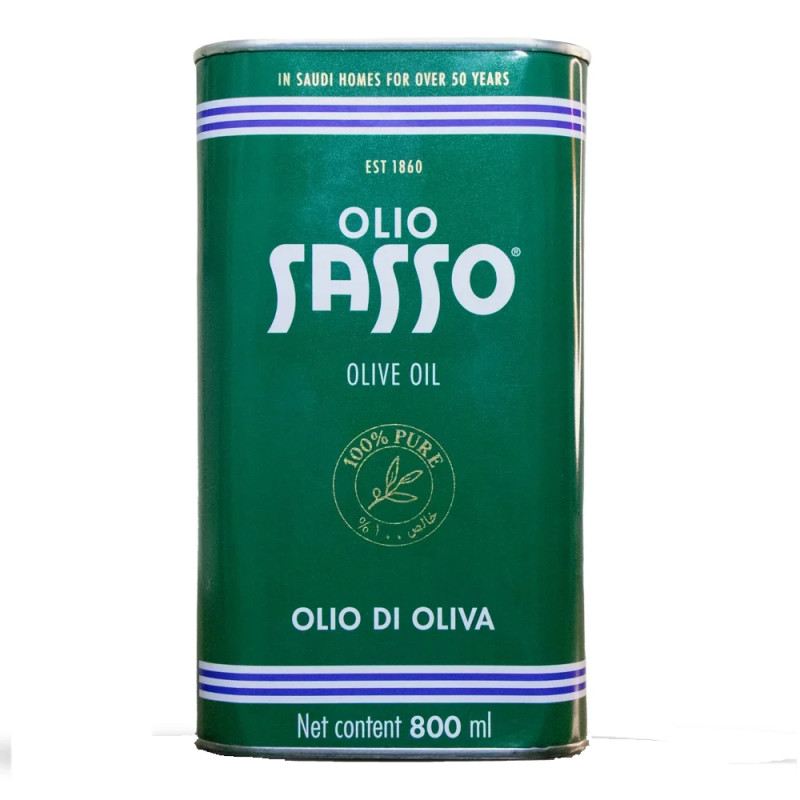 Sasso 100% Pure Olive Oil 800ml bottle – Zaitoon Oil जैतून का تیل – Buy Online India