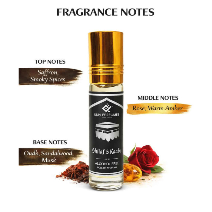 Attar Ghilaf E Kaba Roll On 6ML – Alcohol Free Arabian Perfume Oil