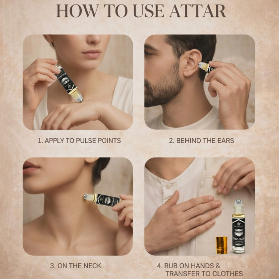 Attar Ghilaf E Kaba Roll On 6ML – Alcohol Free Arabian Perfume Oil - Image 5