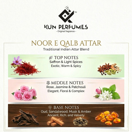 Noor E Qalb Attar Roll On 6ML – Dil Ki Roshni Ka Alcohol-Free Arabic Perfume Oil | Unisex Long Lasting Attar