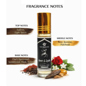 Noor E Qalb Attar Roll On 6ML – Dil Ki Roshni Ka Alcohol-Free Arabic Perfume Oil | Unisex Long Lasting Attar