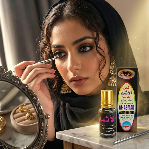 Al Asmad Al Haramain Black Surma 5G – Original Herbal Arabic Eye Kajal